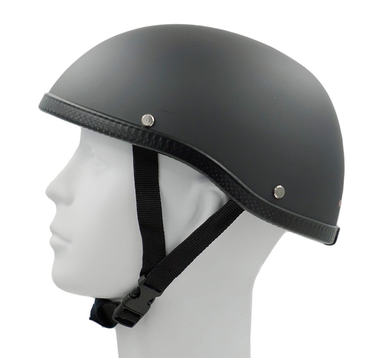 Hot Rides Classic ATV UTV Scooter Beanie Scull Cap Novelty (Non DOT) OSFM Flat Black - Image 1